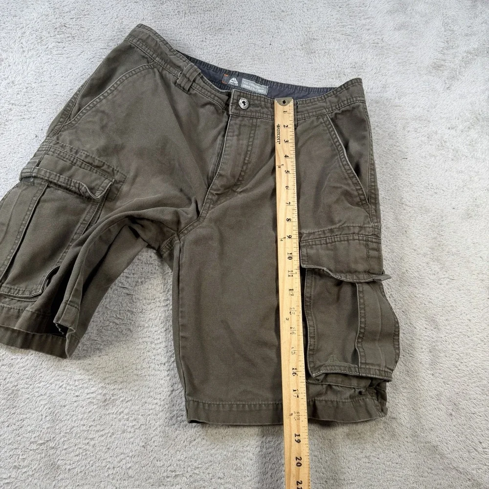 Nike ACG Shorts Mens 30 Green Cargo Cotton Hiking Trail Gorpcore Outdoor 9